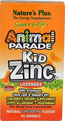 Natures-Plus-Animal-Parade-KidZinc-Lozenges-Tangerine-097467299641