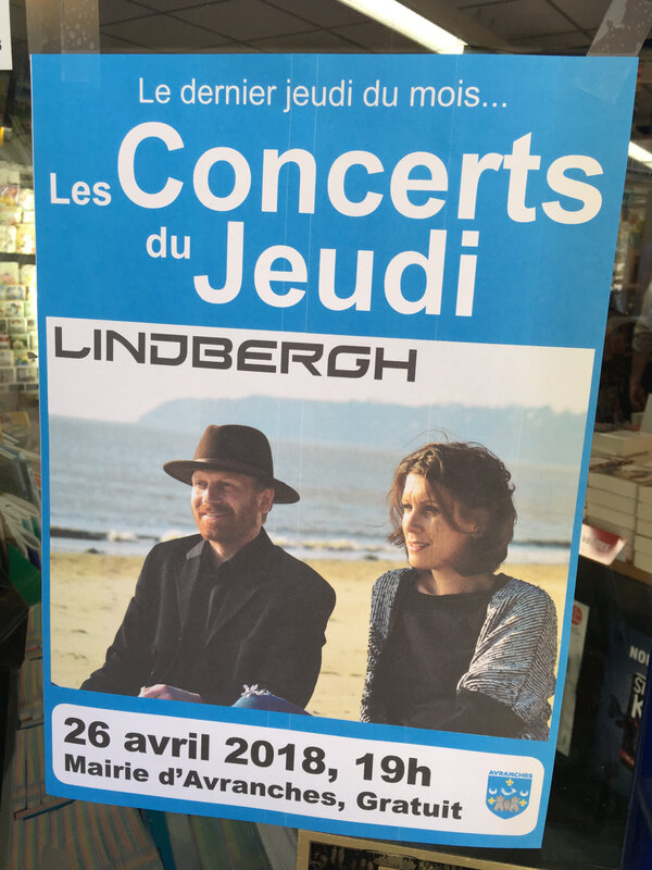 Avranches-Les Concerts du Jeudi-Lindbergh-avril-2018