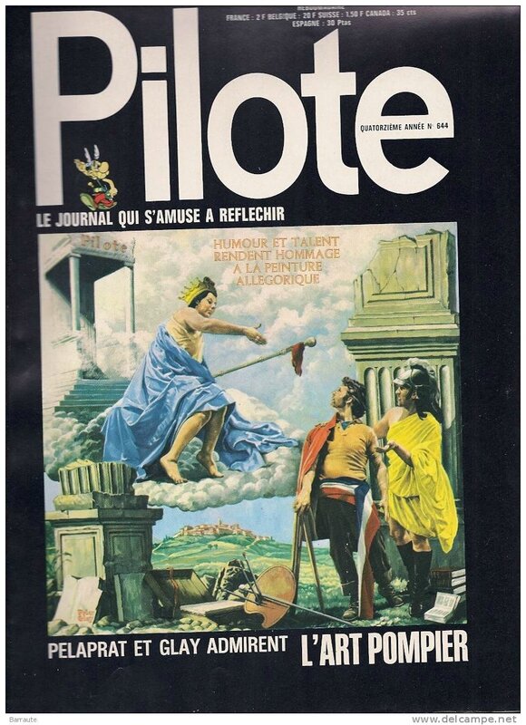 Pilote Couverture 1972 Peter Glay