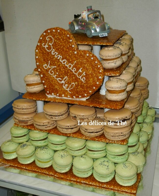 Nougatine pour pièce montée macaron Mariage 06 05 17 (13)