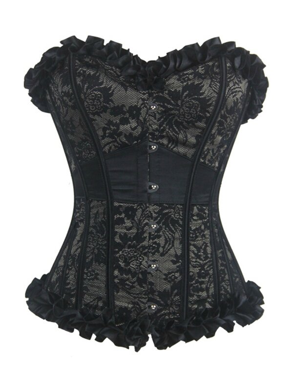 corset dentelle noir classe et elegance (2)