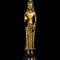 The “Luck of Yunnan”. A rare gilt-bronze standing figure of an Acuoye Guanyin, China, Yunnan, Dali <b>Kingdom</b>, 12th century