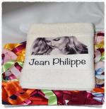 Serviette de douche personnalisée CELINE DION en sublimation