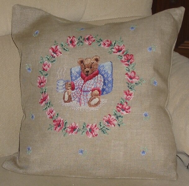 P2X coussin ours diner housse