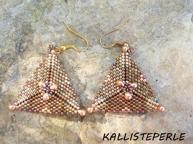 boucles d oreilles peyote