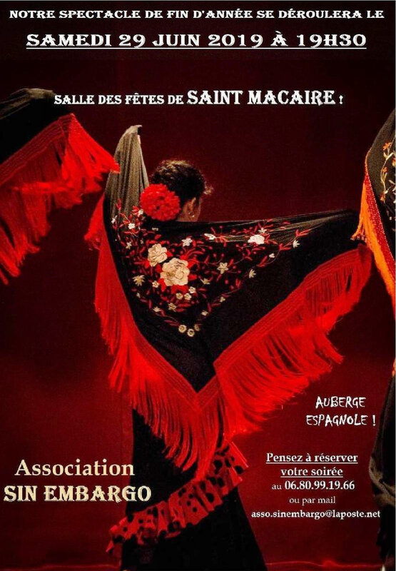 SIN EMBARGO Gala samedi 29 juin 2019 SAINT MACAIRE