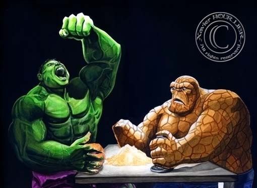 HULK_CHOSE_THE_THING_by_Xavier_Hourlier