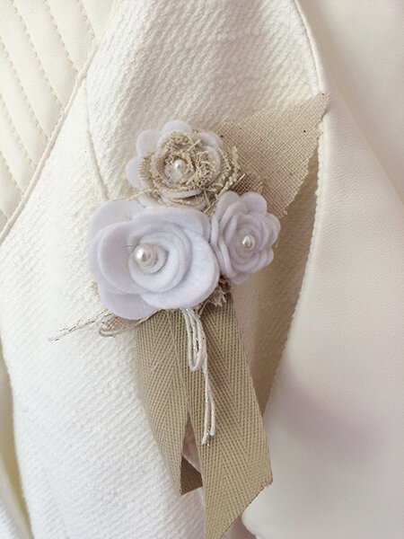 Broche Fleurs 2Coté Passion