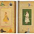 Two previously unrecorded folios from the late Shah Jahan album
