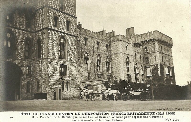 CPA Château de Windsor Exposition 1908