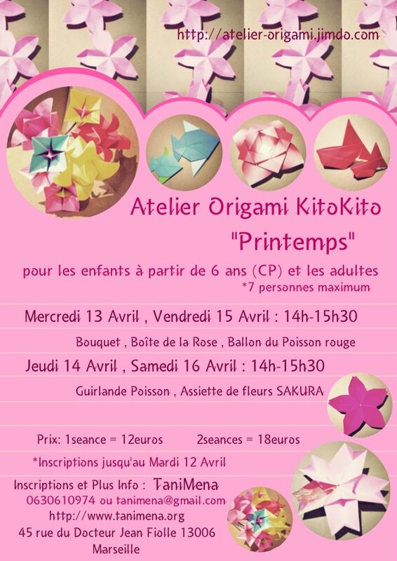 Atelier Origami Avril 2016 Tanimena