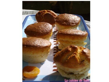 recettes Muffins à la courge muscade et aux abricots secs, glaçage au chocolat