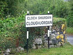 250px-Official_-Name-plate-_(1_of_3)_for_the_village_of_Cloughjordan_in_North_Tipperary,_Ireland