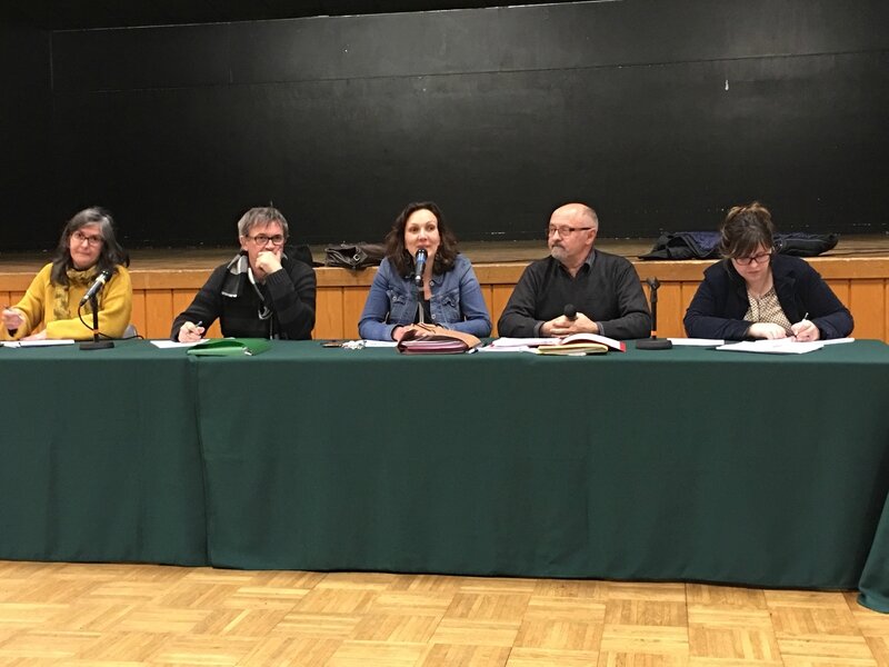 réunion publique déchet Avranches CCAMSM Peggy Cochat Michel Gérard
