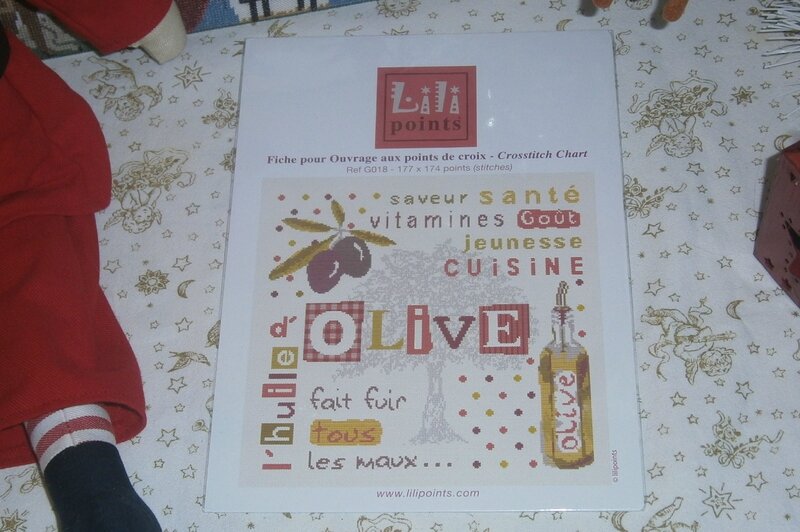 Christelle, calendrier de l'avent 2014 - jour 6 - grille LLP l'huile d'olive
