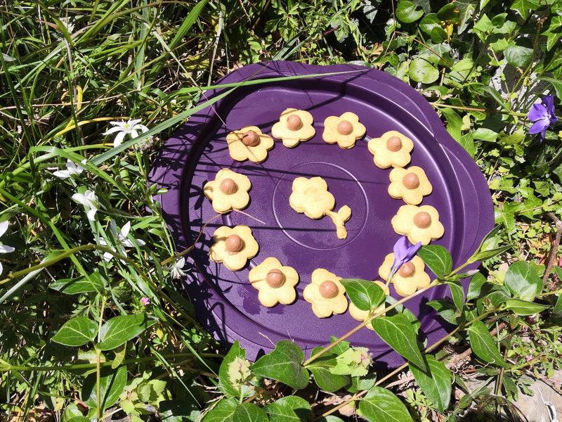 Fleurs-oeufs gourmandes sablées au chocolat de Pâques 18