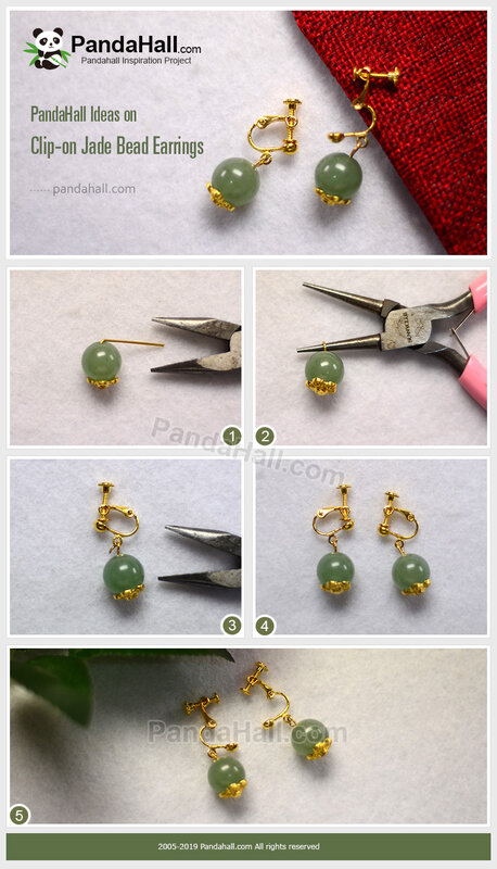 2-PandaHall-Ideas-on-Clip-on-Jade-Bead-Earrings