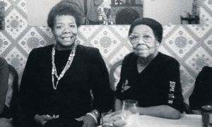 Maya Angelou with her mother