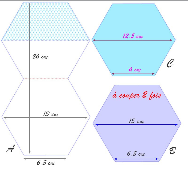 carte hexagone