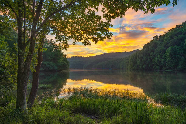 Photo-lac-coucher-de-soleil-Kentucky
