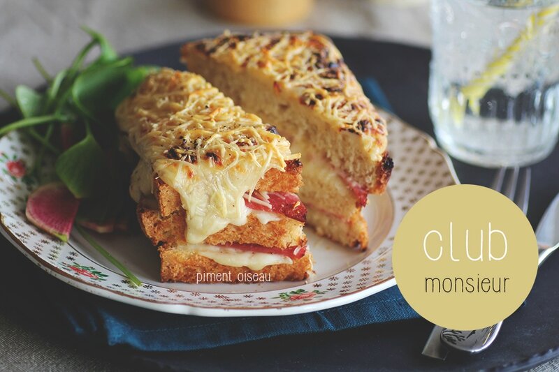 club monsieur-croque monsieur sandwich club