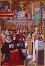 François de Valois à la messe par Bol, Hans (1534-1593)
