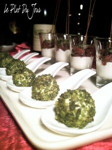 Suite de l’apéro… un peu plus élaborée! recettes entrees Tiramisu au parmesan et tomates confites very easy!