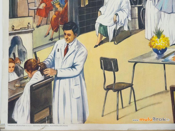 Affiche-CHEZ-LA-COIFFEUSE-4-Rossignol-muluBrok-Vintage