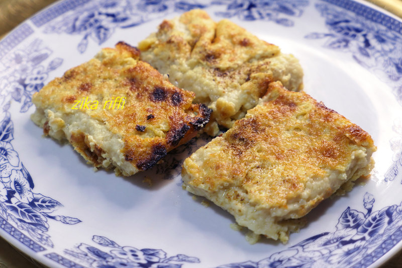 garantita ou calantica- karantika -flan à la farine de pois chiches