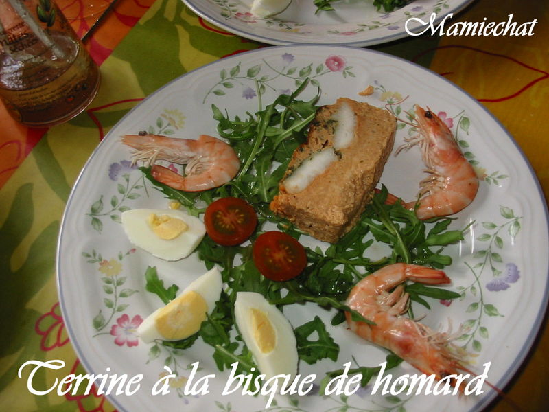 Terrine de bisque de homard le blog de chantal76