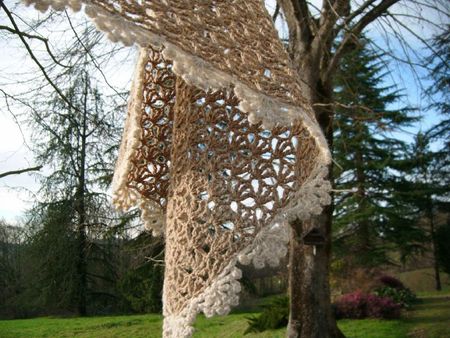 écharpe crochet dentelle 023