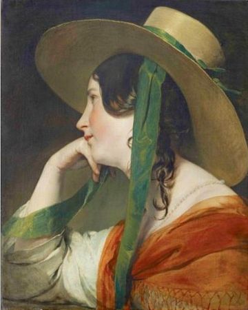 Friedrich_von_Amerling__1803_1887___Jeune_fille_au_chapeau_de_paille__1835