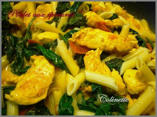 poulet curcuma épinards creme de coco 01
