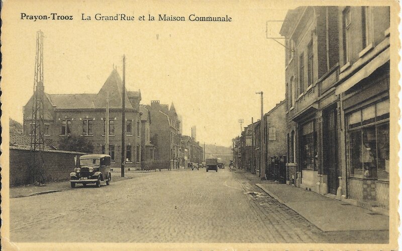 Prayon Grand rue et maison communale Trooz2 avant 2