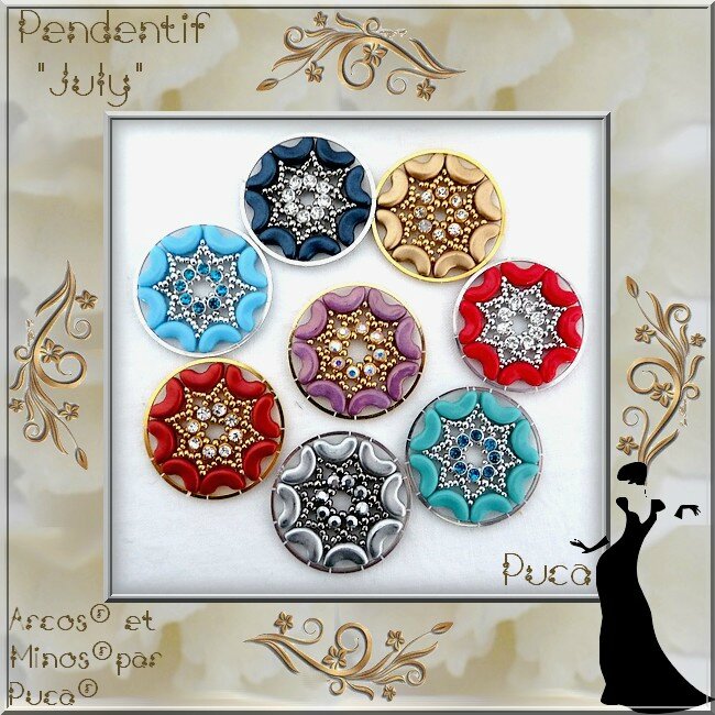 Planche Pendentif couleurs July