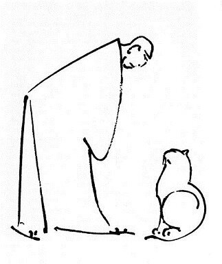 L'art merveilleux d'un chat, dessin de Klaus Bertelsmann