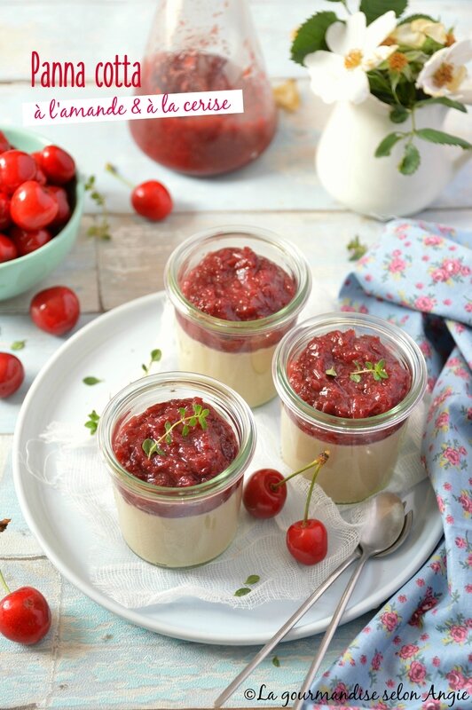 panna cotta vegan amande cerise 2