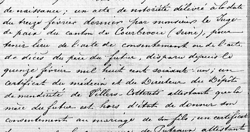Extrait mariage Bonnet x Robillard - 25 avril 1868