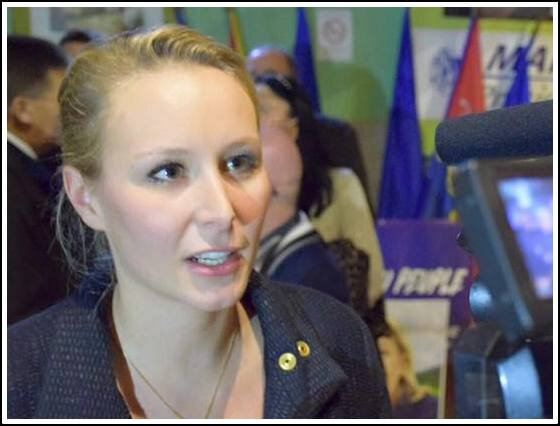 En Italie, Marion Maréchal fustige Emmanuel Macron et défend Viktor Orbán Marion 12012017