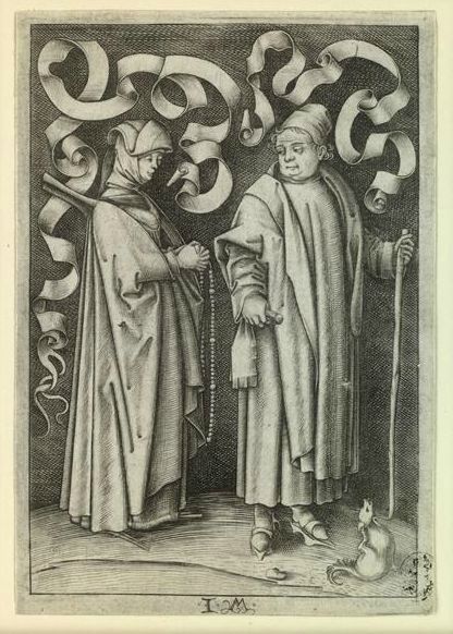israhel van Meckenem+fidèles en procession+dresde cabinet des estampes