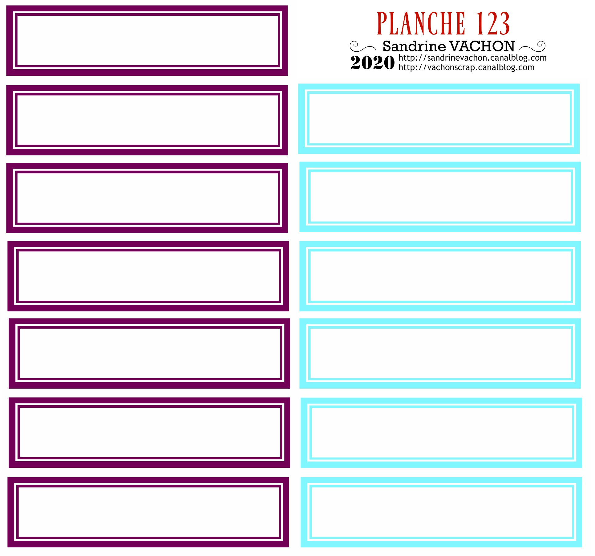 PLANCHE 123 violet bleu clair