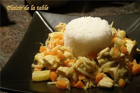 Curry de dinde à l'indienne