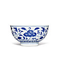 Kangxi blue and white porcelain from a New York Private Collection sold at Sotheby's New York, 22 March 2023