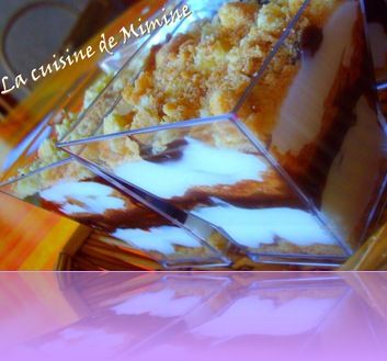 verrine chocopoires au fromage blanc
