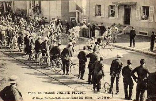 CPA Danjoutin Tour de France des Indépendants Départ