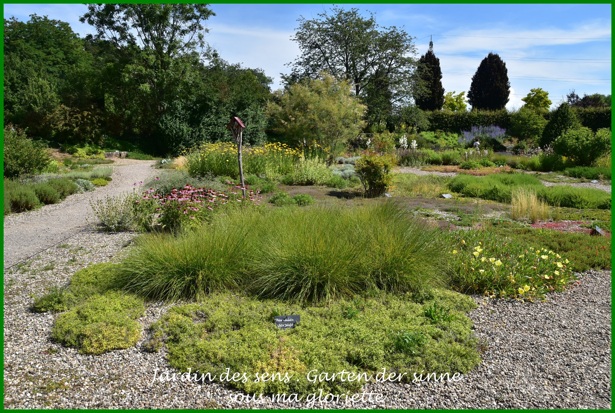 Jardin des sens à Merzig (Allemagne) Garten der Sinne sous ma gloriette