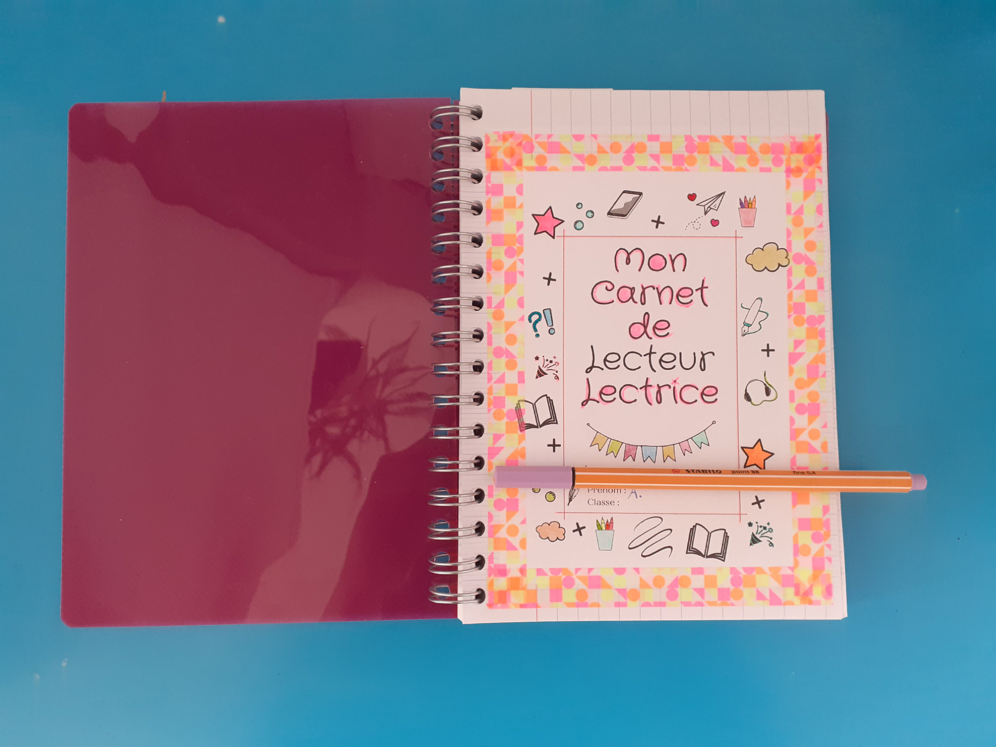 Carnet De Lecteur Page De Garde 6ème : Le carnet de lecteur 2021-2022 - blOg-O-nOisettes