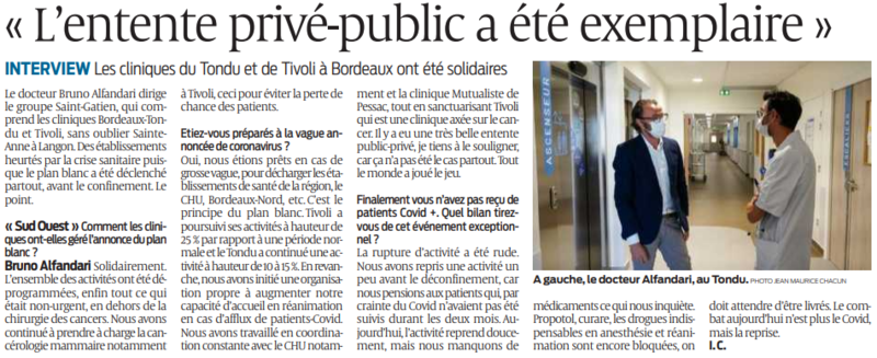 2020 06 12 SO L'entente privé-public a été exemplaire