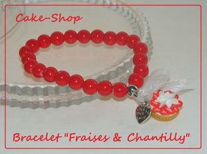 Bracelet fraises&chantilly1