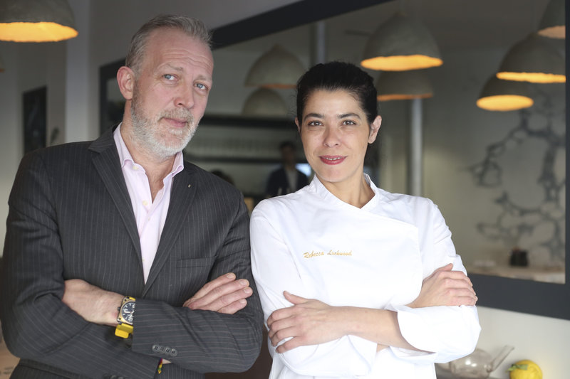 Laurent Lapaire créateur de l'Agapé et Rebecca Lockwood